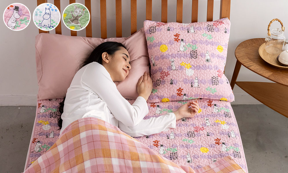 ムーミン×じぶんまくら寝具水洗い敷