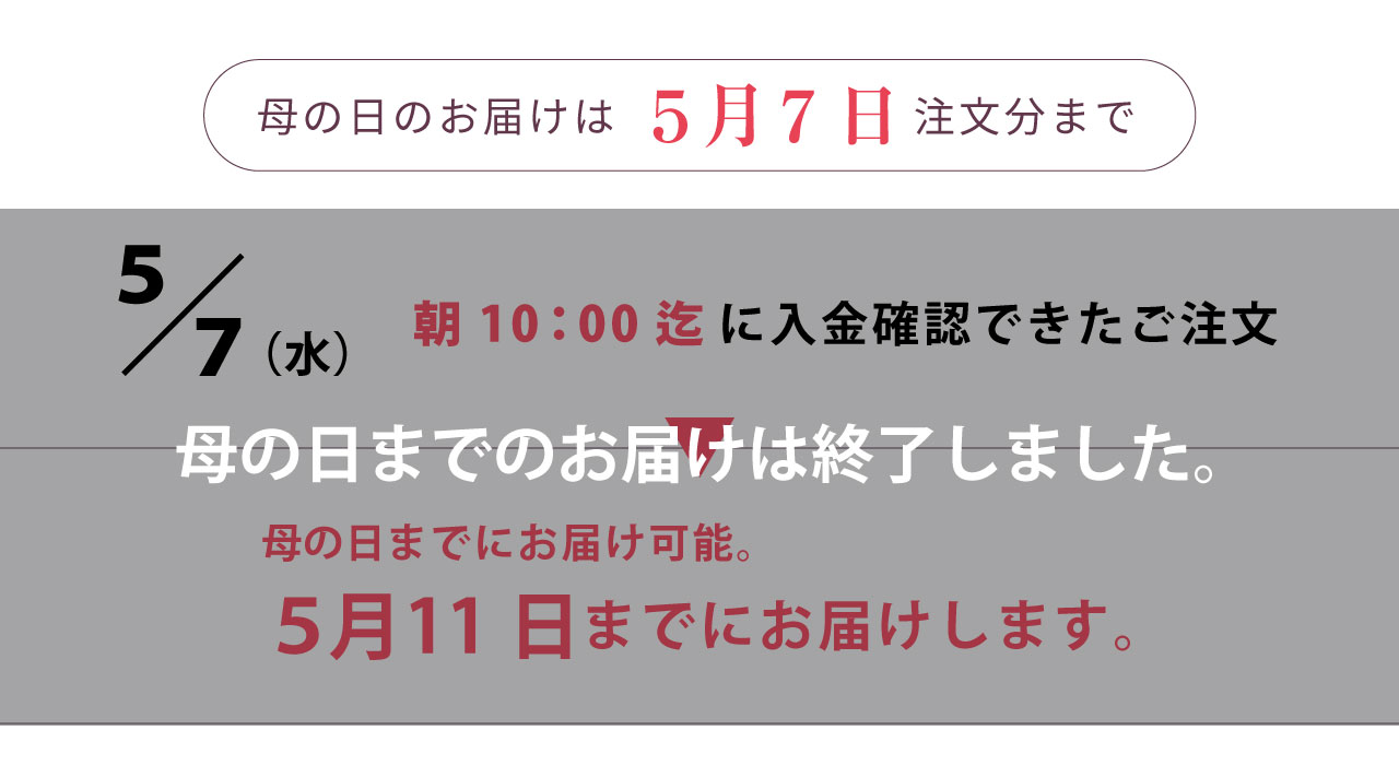母の日期限