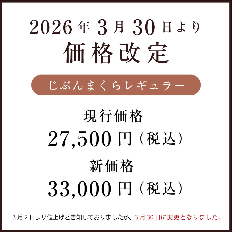 3/30より価格改定】じぶんまくらレギュラー ギフト券 43×63cm ネット