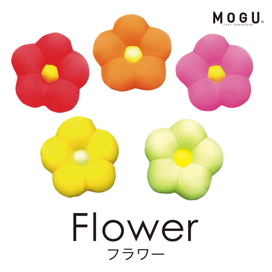全商品オープニング価格！ クッション ビーズクッション 背当て インテリア お花 カラフル 日本製 MOGU フラワー 