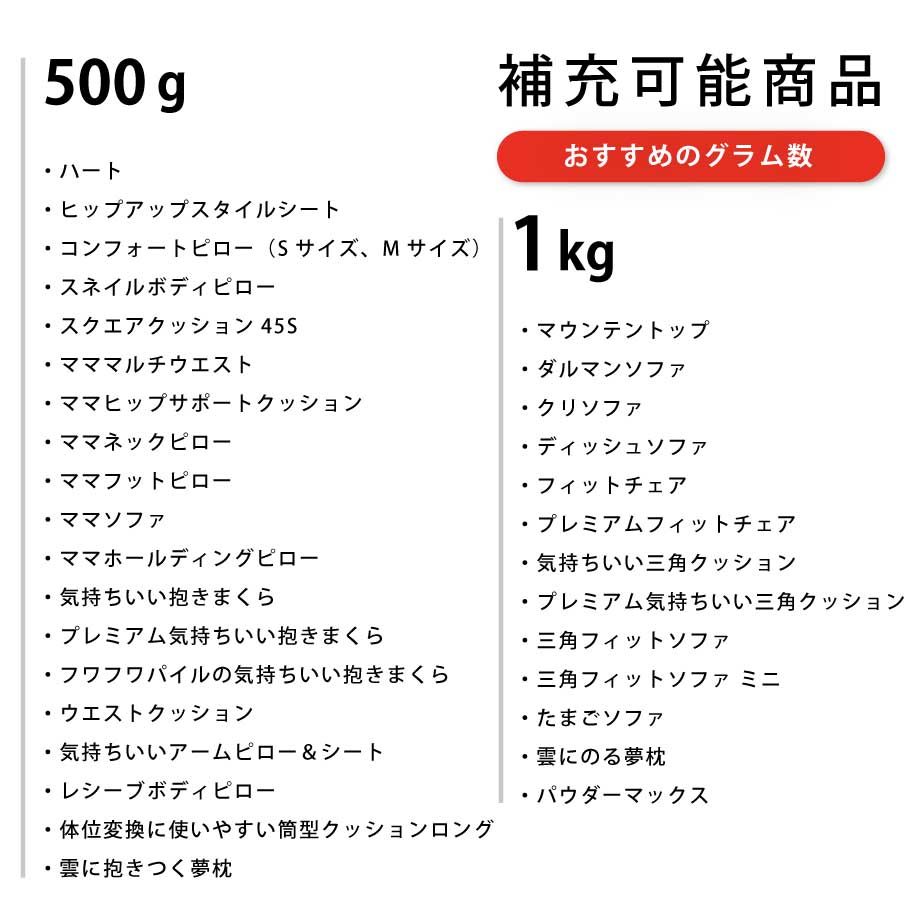 ○日本正規品○ MOGU 補充用パウダービーズ 1kg